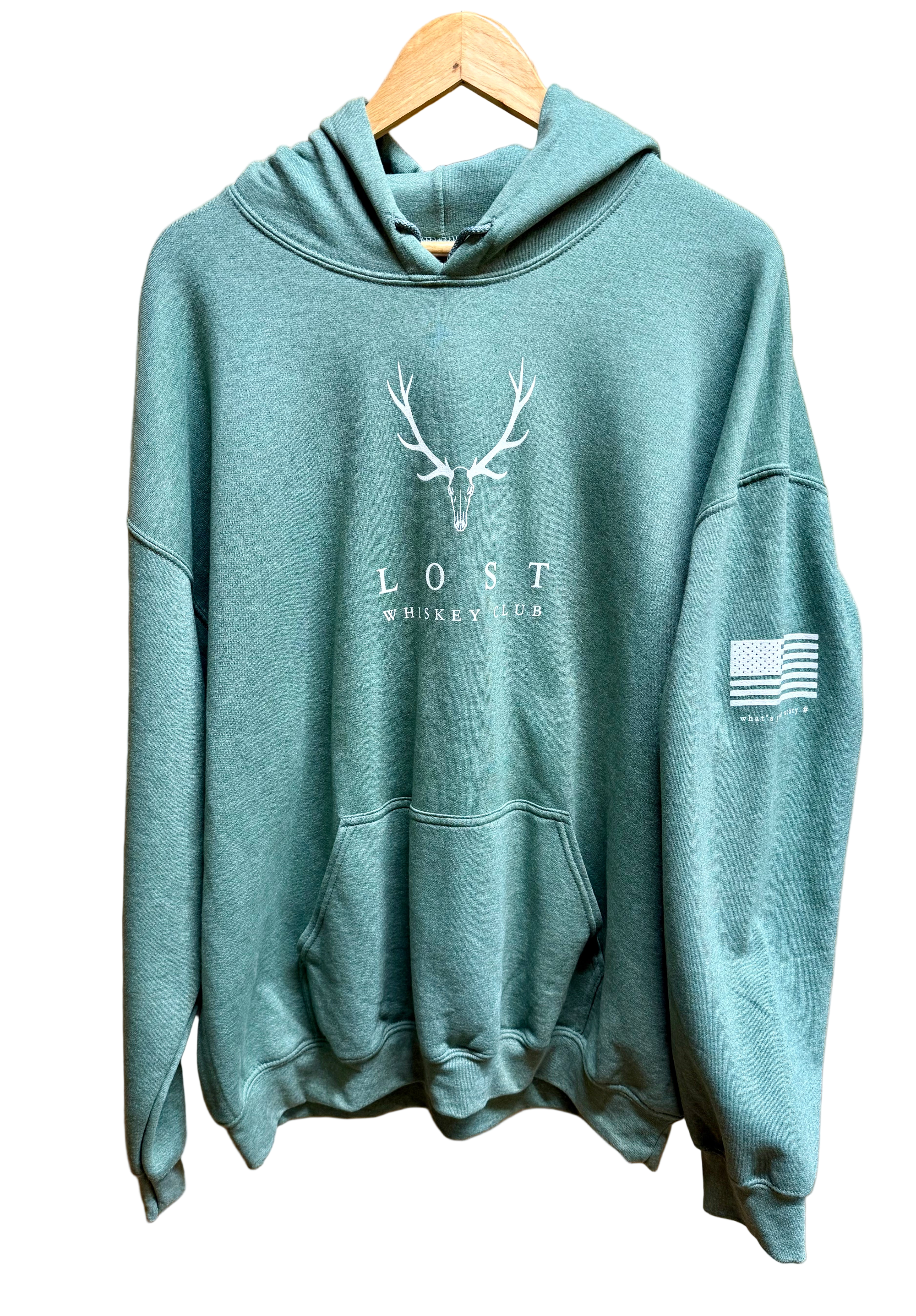 Lost Whiskey Antler Hoodie - Green